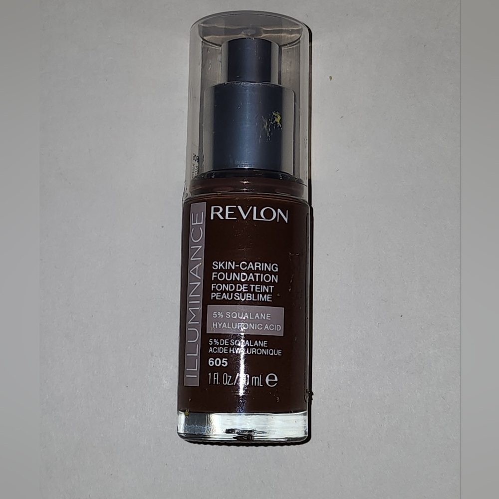 (Lot of 2) Revlon Illuminance Skin-Caring Foundatio Rich Mahagany 605
